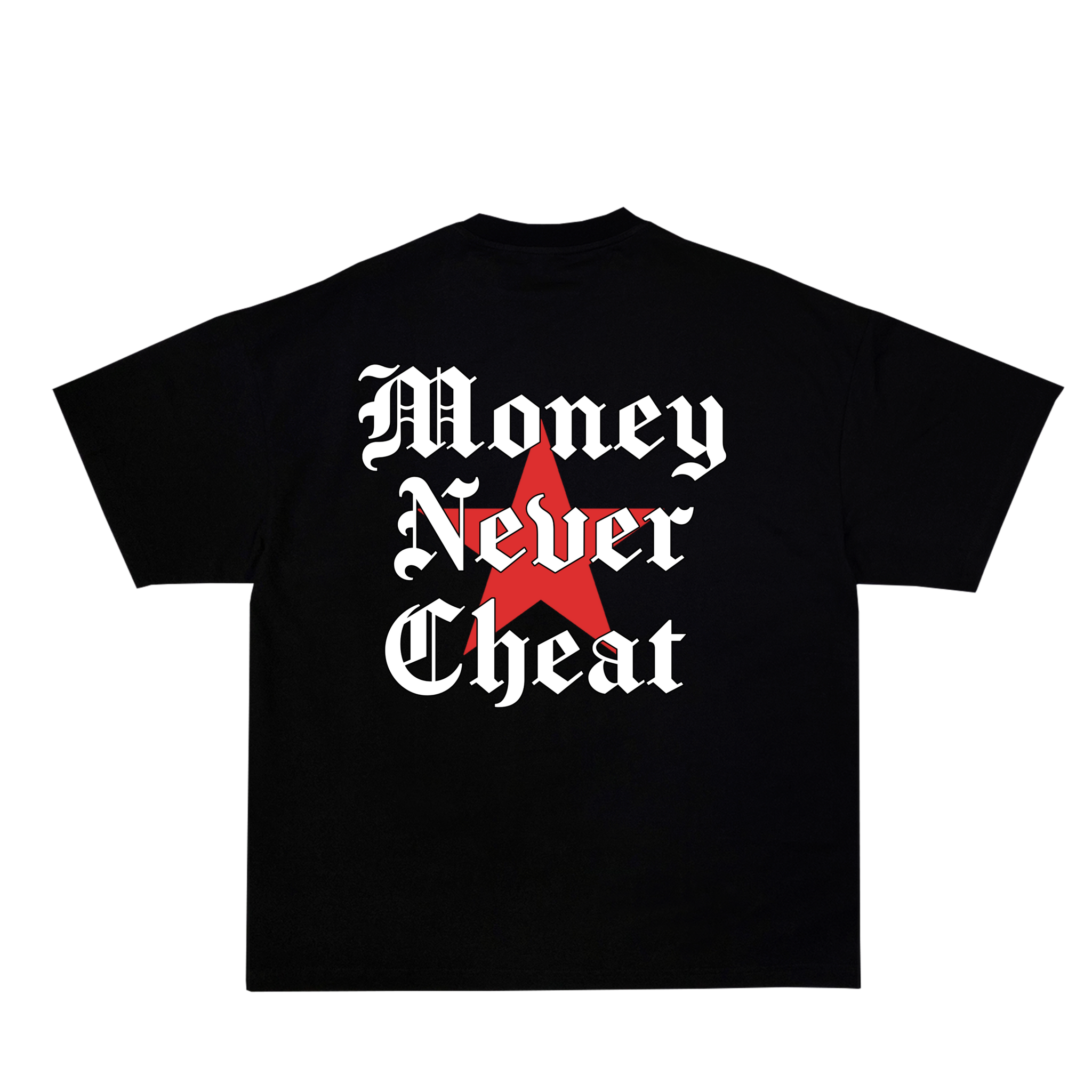 Money never cheats. Black oversized tee._1