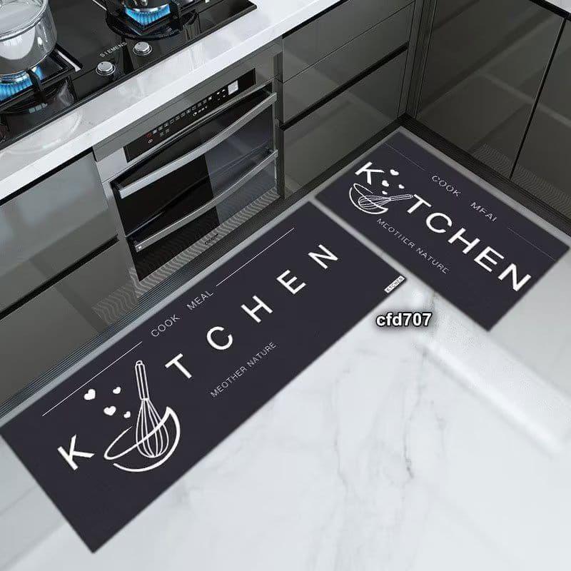 2pcs kitchen mats with rubber super non-slip underside_0