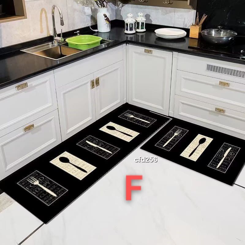 2pcs kitchen mats with rubber super non-slip underside_2