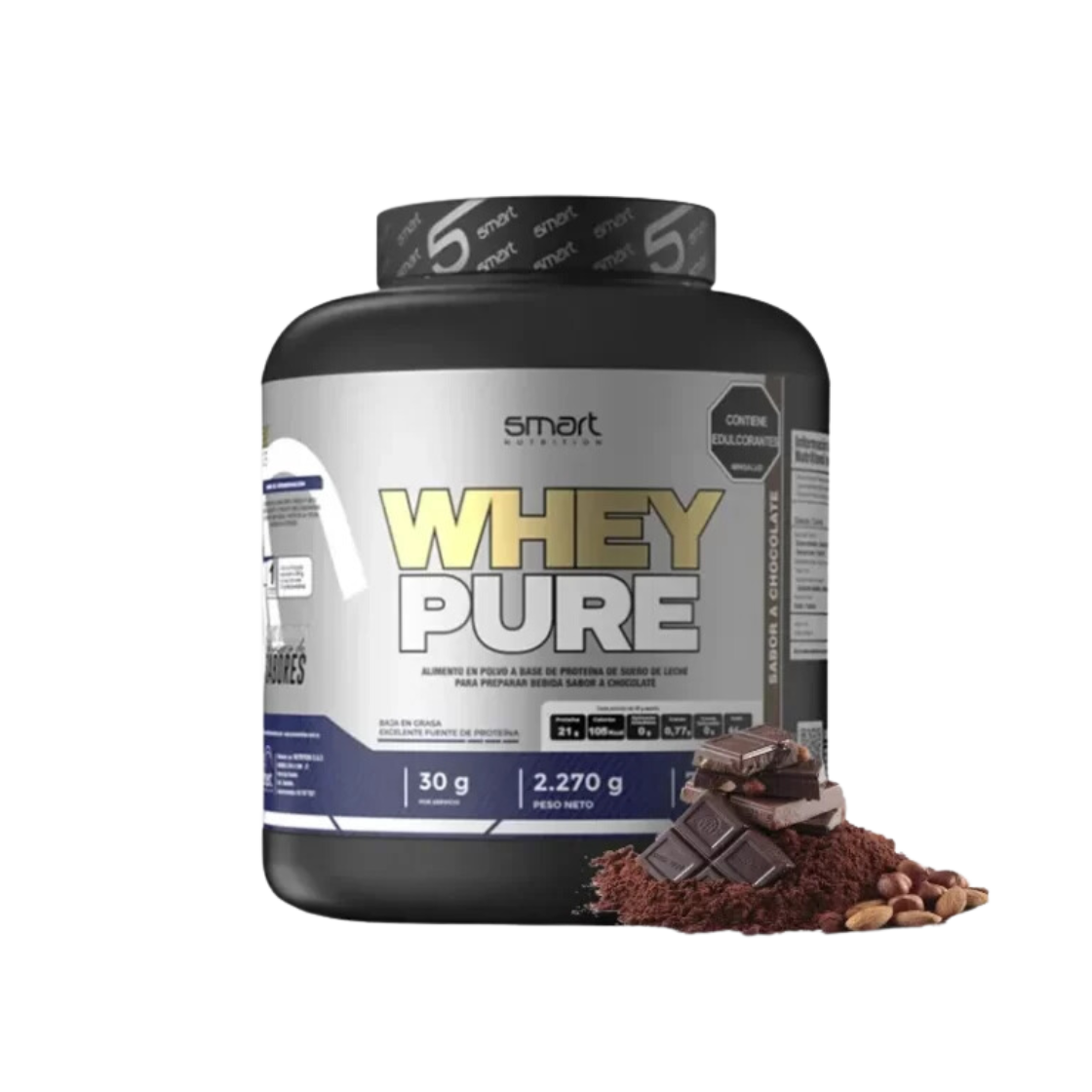 Whey Pure chocolate 5lbs SMART NUTRITION _0