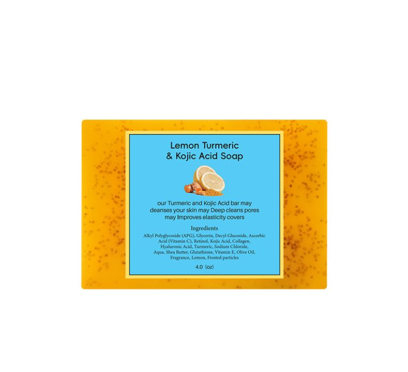 Turmeric,Kojic acid &lemon bar soap_0