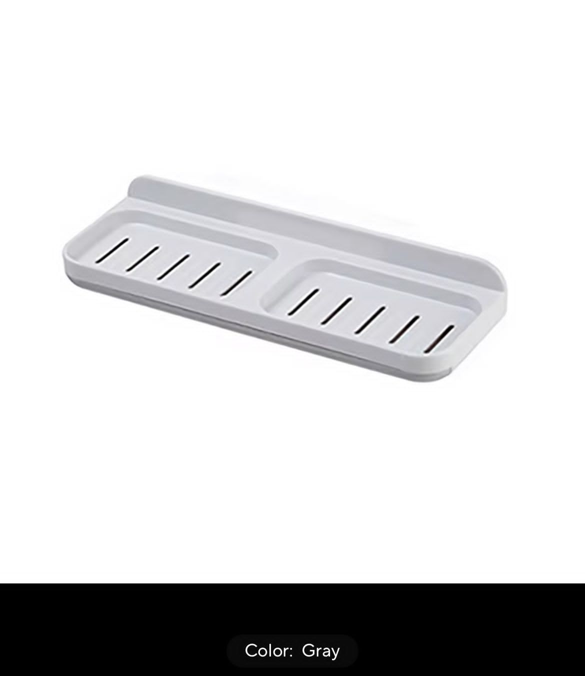 Wall-Mounted Self-Adhesive Bathroom Soap Dish Storage Organizer _2