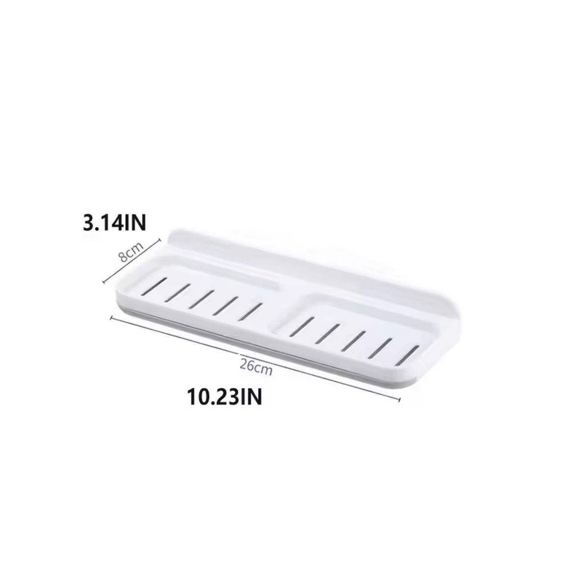 Wall-Mounted Self-Adhesive Bathroom Soap Dish Storage Organizer _4