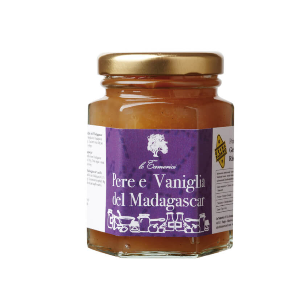 LE TAMERICI-CONSERVA PERE VANIGLIA MADAGASCAR - pears and madagascar's vanilla preserve (jam) 120g._0