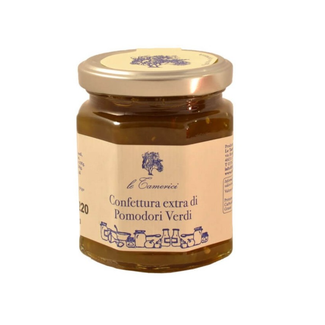 LE TAMERICI-CONFETTURA EXTRA DI POMODORI VERDI - green tomato preserve (jam) 220g._0