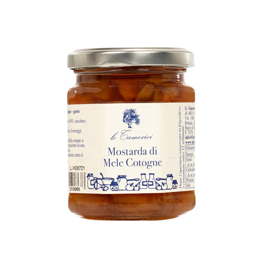 LE TAMERICI-MOSTARDA DI MELE COTOGNE - quince apple mustard 220g._0