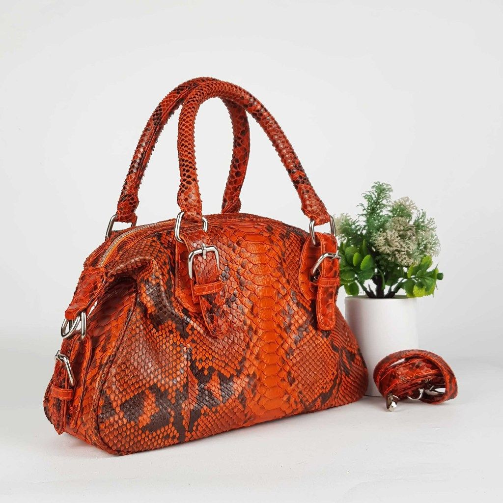 SHANIQUE - Rovina Python Leather Handbags Size 30_1