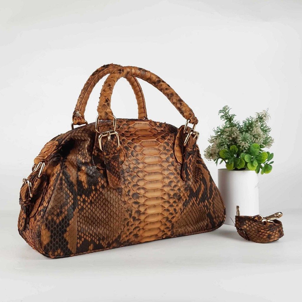 SHANIQUE - Rovina Python Leather Handbags Size 30_0