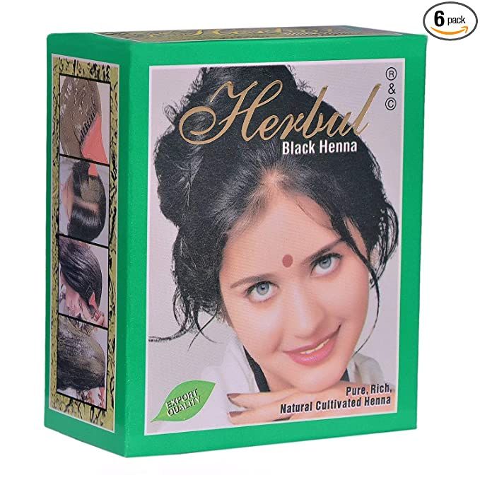 HERBAL BLACK HENNA 10G (HAIR COLOUR POWDER) - 6796_0