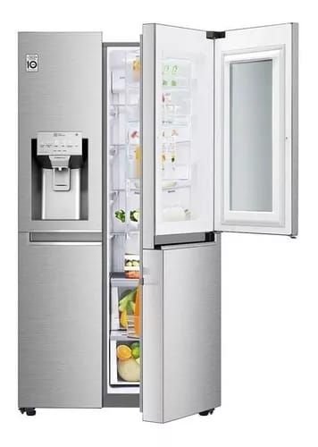 Refrigerador con freezer inverter LG LS74SXSX color stainless steel con capacidad de 690L 127V_2