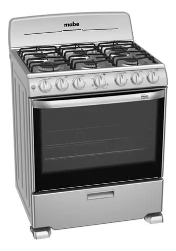 Cocina Mabe ProfesionalEM7646BSIS1 color plateado con puerta con visor 127V_1