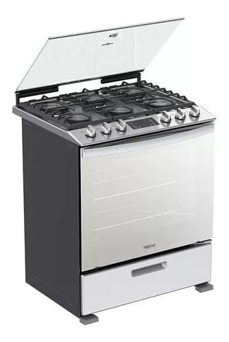 Cocina WhirlpoolWFR7400S color gris acero con puerta con visor 127V_3