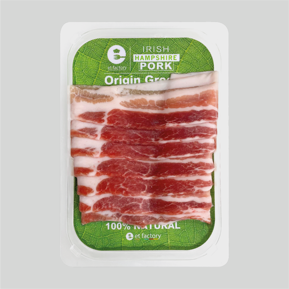 愛爾蘭全天然無激素去皮豬腩片 Irish 100% Natural Hampshire Skinless Pork Belly Sliced 200g_0