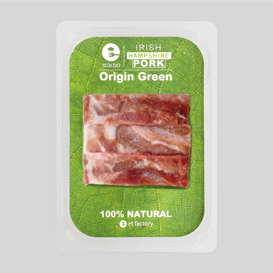 愛爾蘭全天然無激素金沙骨 Irish 100% Natural Hampshire Pork Back Ribs 200g_0