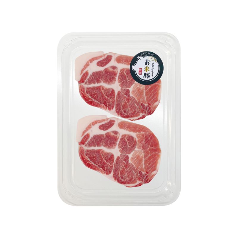 日本全天然無激素宮崎大米豚梅肉扒(兩塊裝)  Japan 100% Natural Collar Butt Pork Chop  (2 PCS) 200g_0