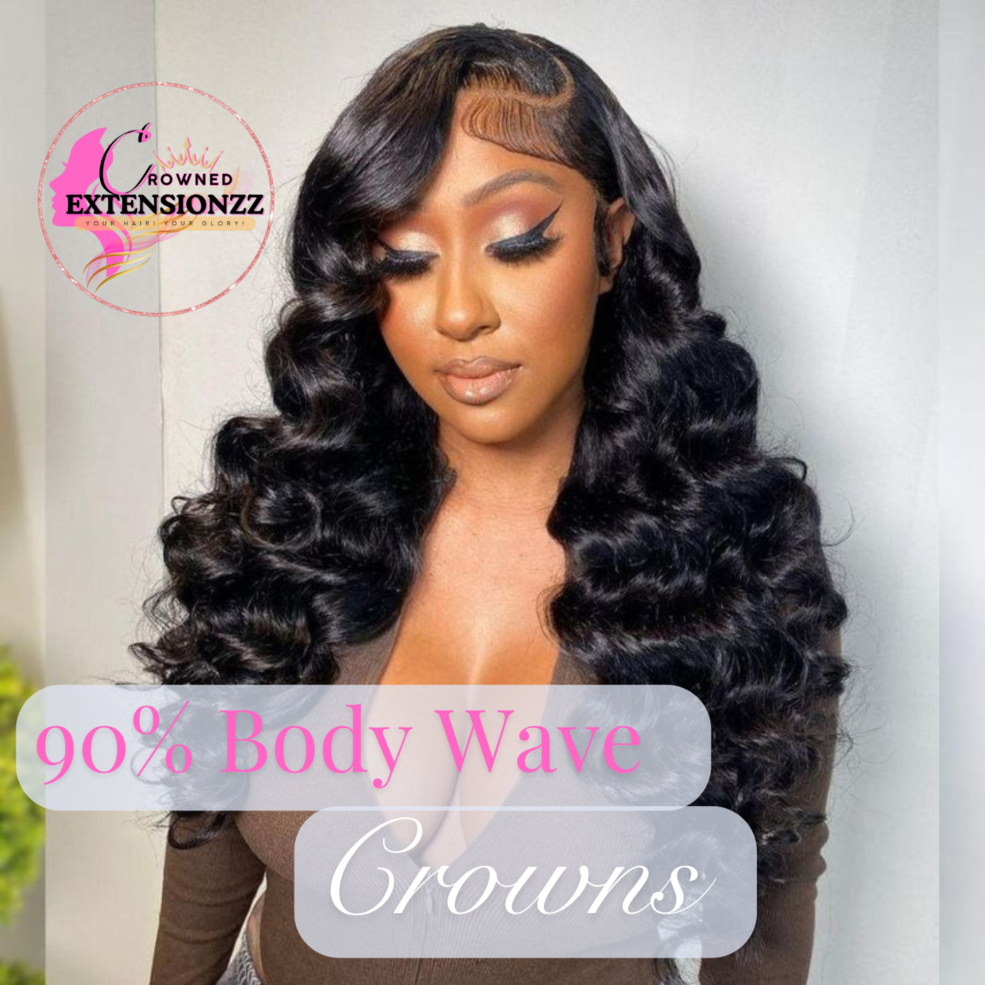 90% Body Wave Lace Crowns _0