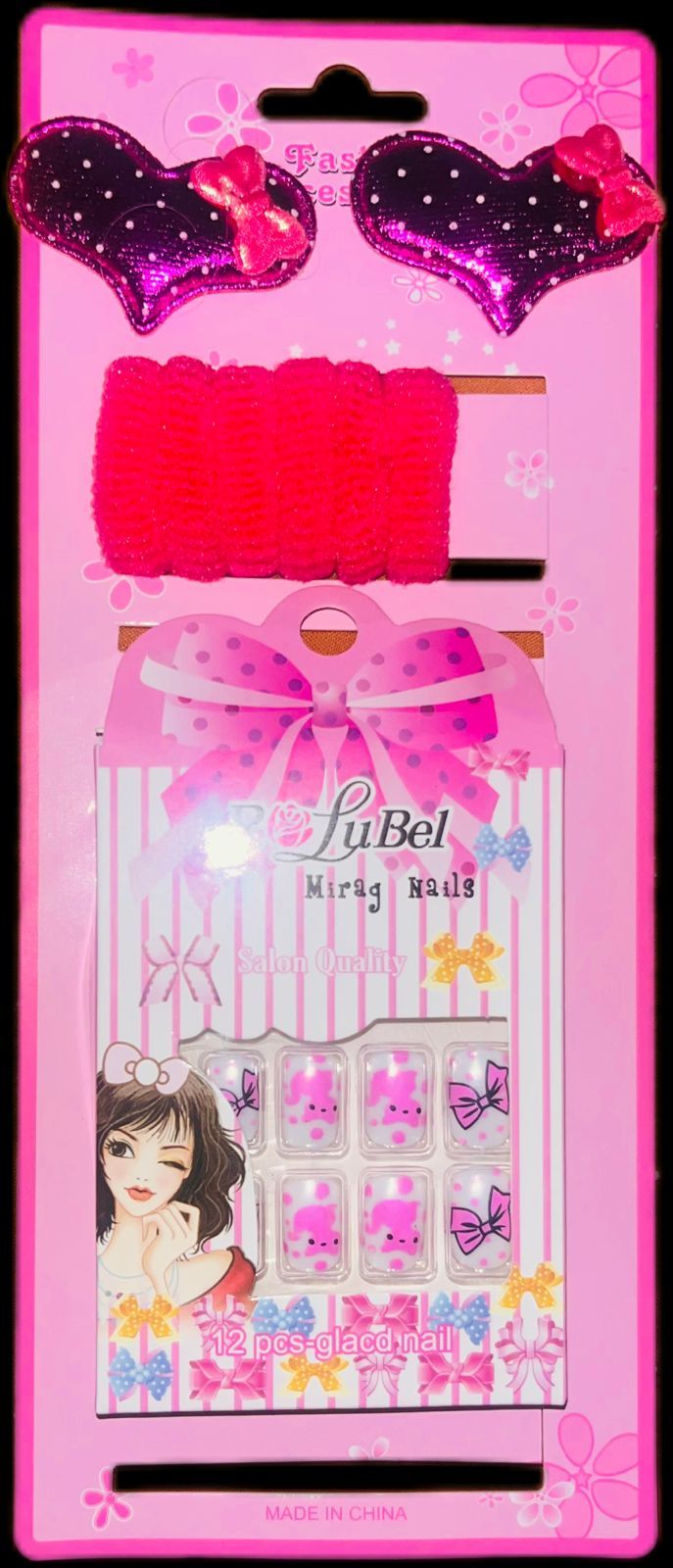 Girly hair and nail set _0