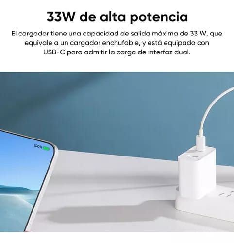 Cargador Xiaomi 33w Usb Versión Carga Rápida De Pared Blanco_4