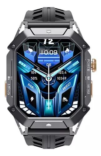 Smartwatch Cubot X1 Reloj Inteligente Deportivo 2ATM Resistente al Agua Negro 2.13'' y Llamada Bluetooth y Medición de Presión Arterial_1