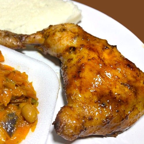 1/4 Chicken with Pap and Salad_0