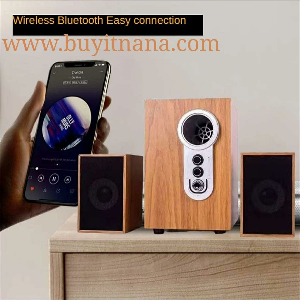 WOODEN 2.1 SUBWOOFER SPEAKER _0