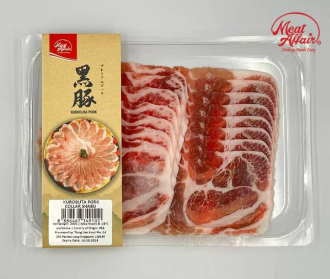 Frozen Pork- Meat Affair Kurobuta Pork Collar Shabu Shabu (200G) _0