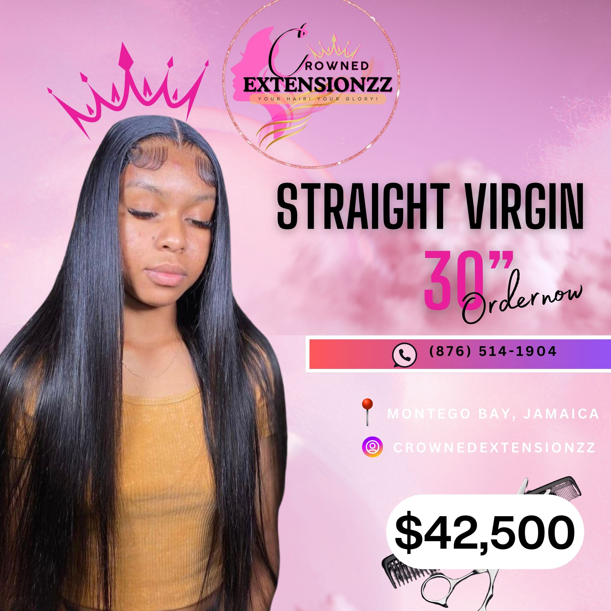 100% Straight Virgin Crowns_1