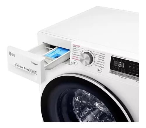 Lavasecadora automática LG Blanca inverter hasta 12kg 120V color blanco_8