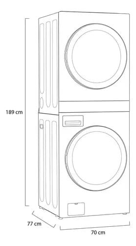 LG Torre De Lavado De Gas Washtower Gris 22kg / 22kg Msi_3