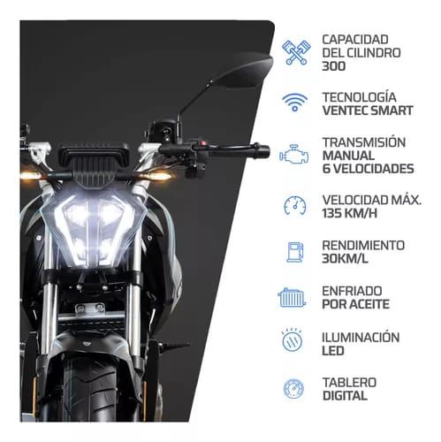 Motocicleta Vento Storm 2.0 300 Negro 2025_2