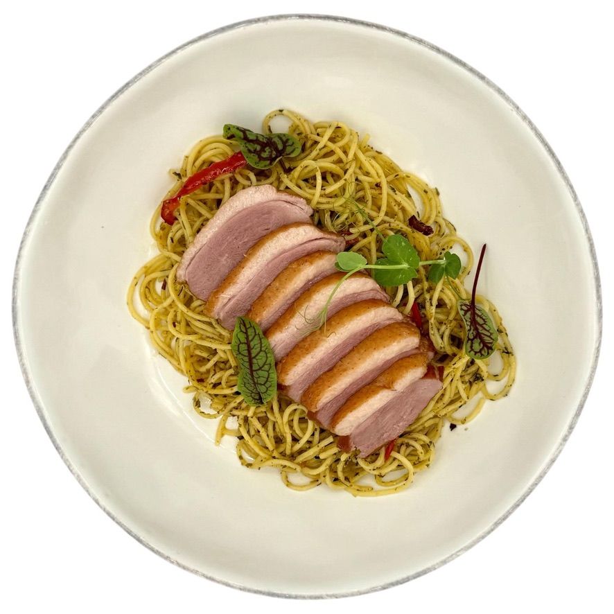 Smoked Duck Aglio Olio_0