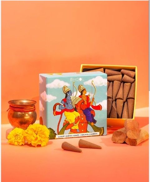 Phool Incense Cones Soumya Chandan 40 U Box_0