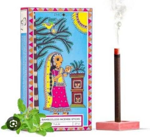 Phool Bambooless Incense Sticks Tulsi 27 U Box_1