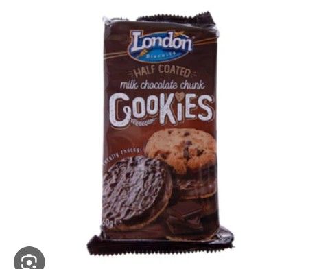 London Biscuits Cookies Half Coated 160g Pouch_0