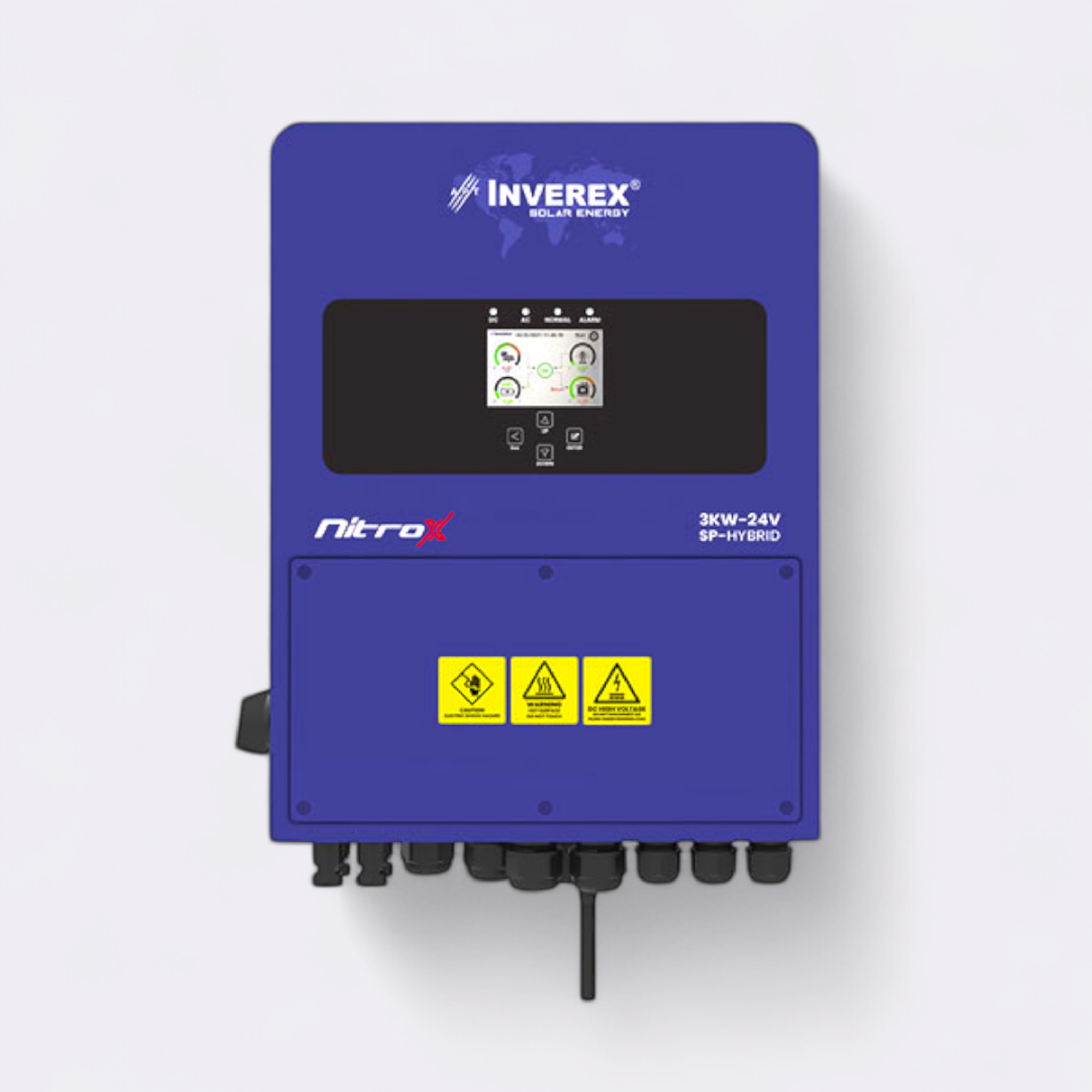 Inverex Nitrox 3KW 24V Single Phase Dual Output, MPPT, IP65 Solar Hybrid Inverter_0