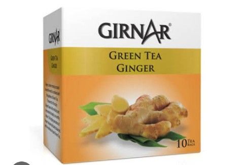 Girnar Green Tea Ginger 10 Tea Bags Box_0