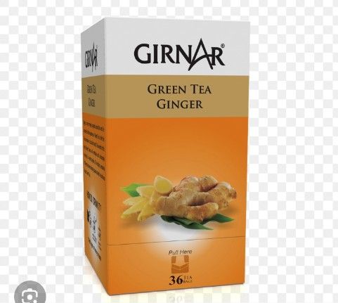 Girnar Green Tea Ginger 36 Tea Bags 43.2g Box_0