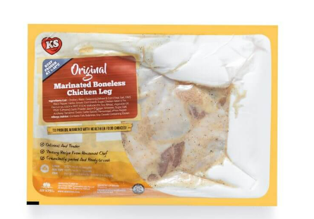 Frozen KS Original Marinated Boneless Chicken Leg – 500g_0