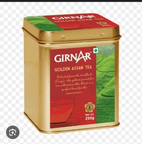 Girnar Tea Leaf Golden Assam Tea 250 gm Tin_0