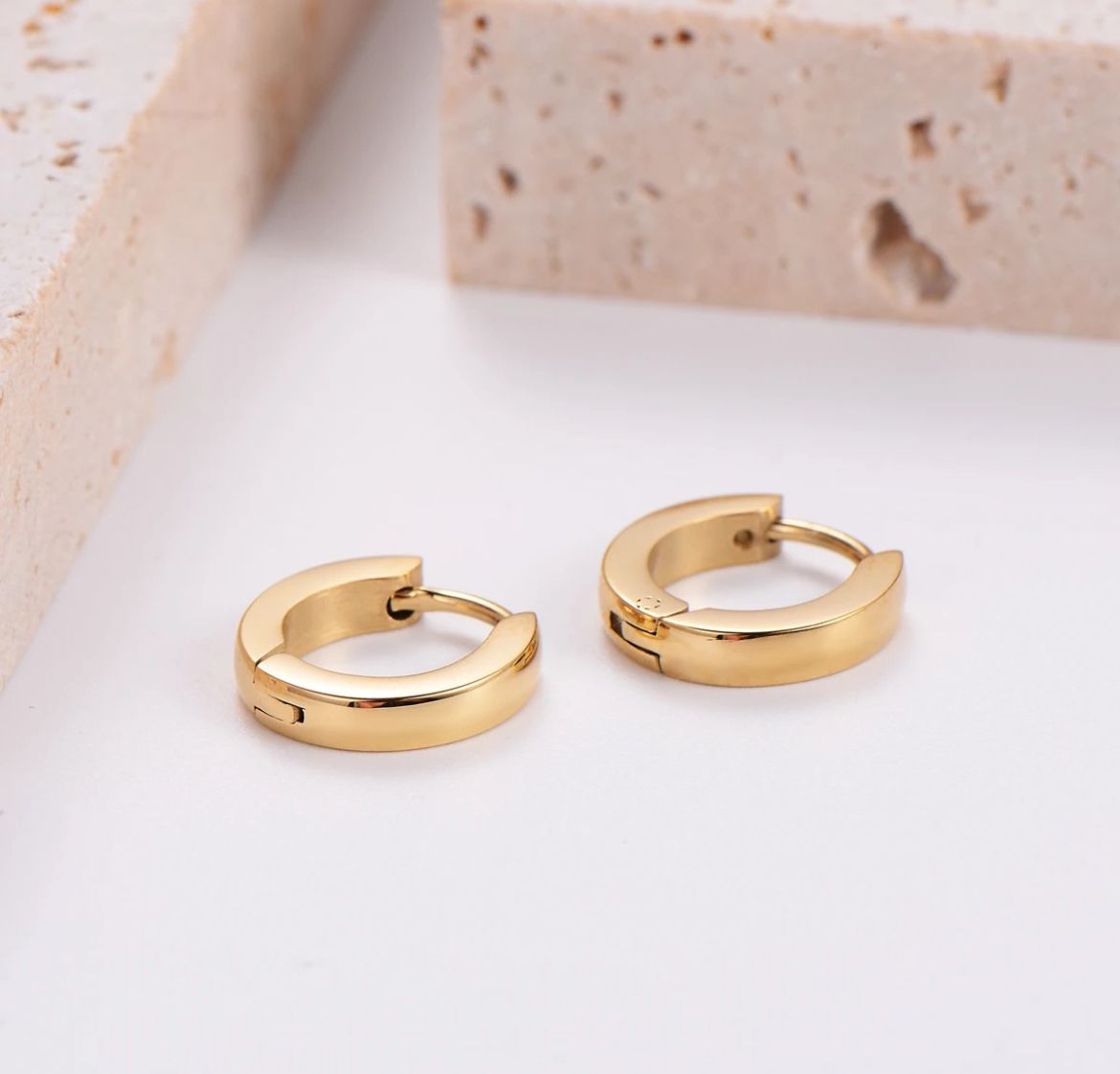 Sleek Huggie Hoops _0