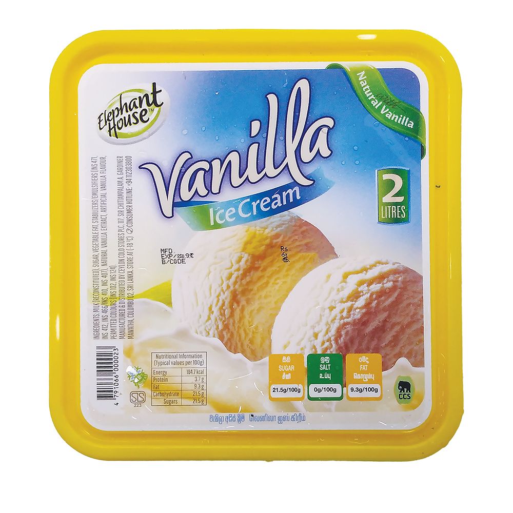 E/house Ice Cream Vanilla 2L_0