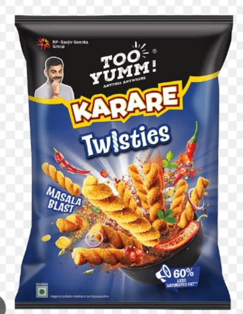 Too Yumm Karare Twisties Masala Blast 65g Pouch_0