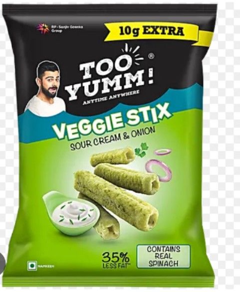 Too Yumm Veggie Stix Sour Cream & Onion 75g Pouch_0