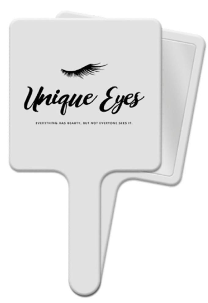 Mini White Square Mirror_0