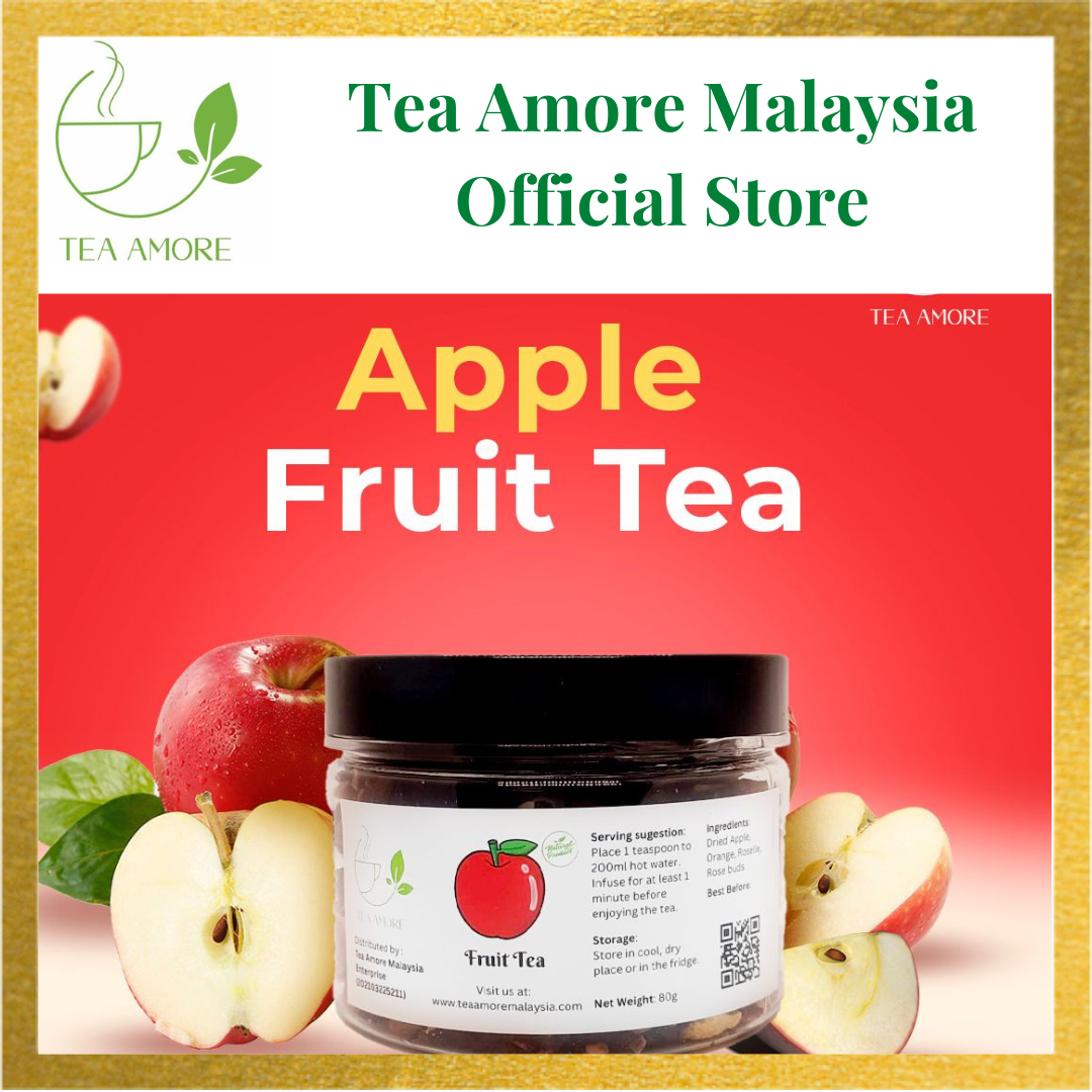 Tea Amore Apple Fruit Tea 80g (can) / 苹果果茶 80g_0