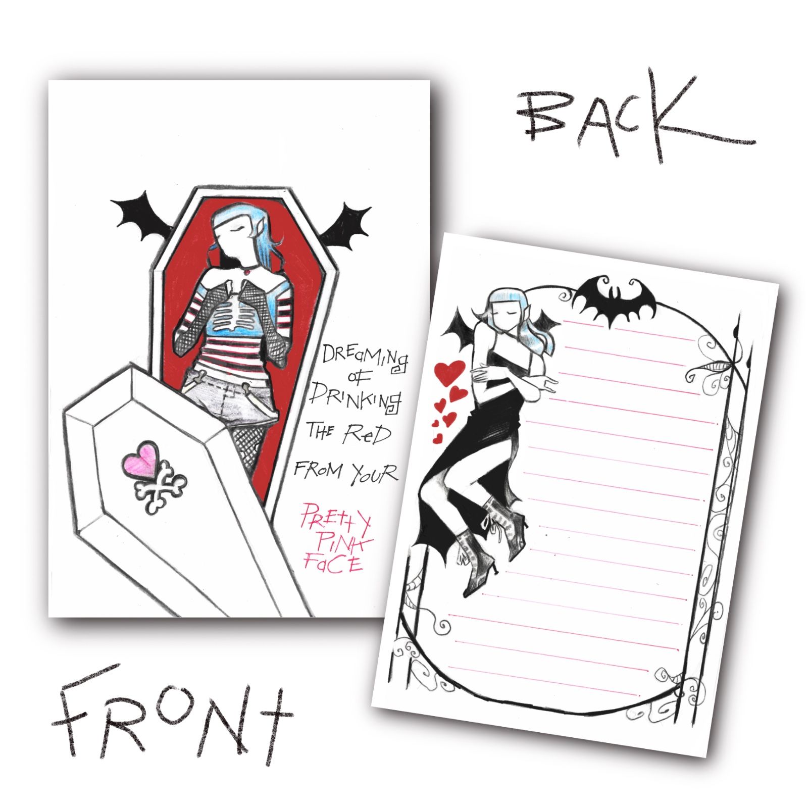 Vampire Girl Letter Card_0