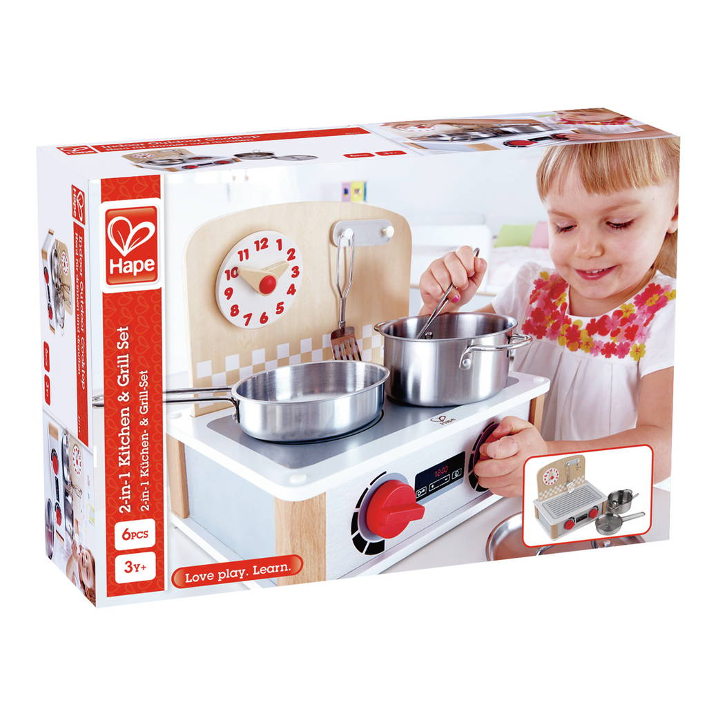 Hape 2-in-1 Kitchen & Grill Set_2