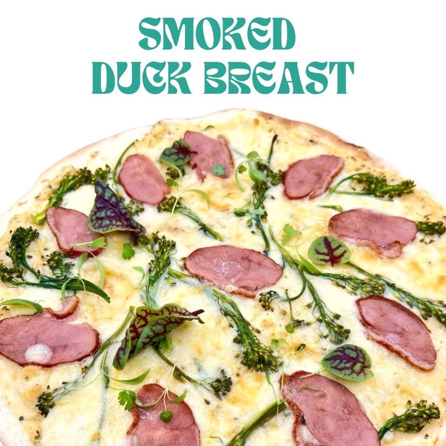 Smoked Duck Breast Tortilla Pizza _0