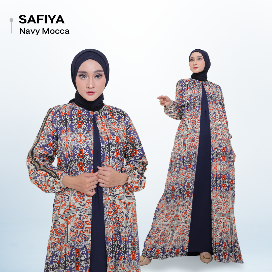 Warna Warni Brand Dress safiya Bahan Rayon Diamond - XL_4