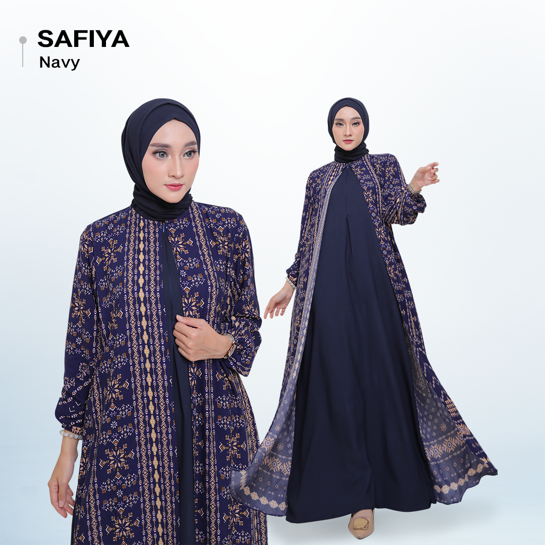 Warna Warni Brand Dress safiya Bahan Rayon Diamond - XL_5